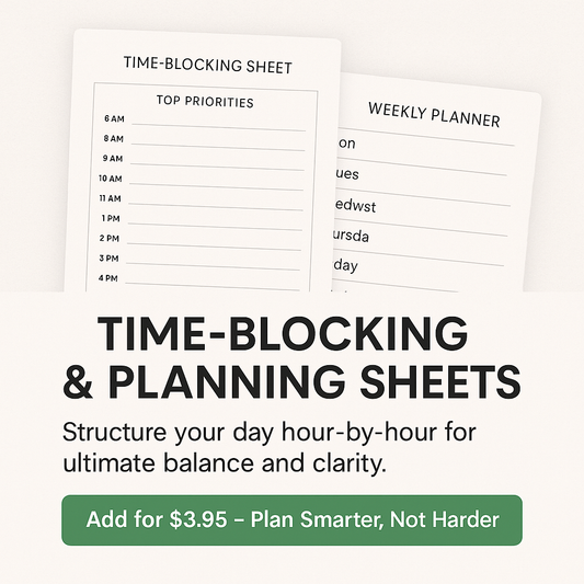 Time-Blocking & Planning Sheets