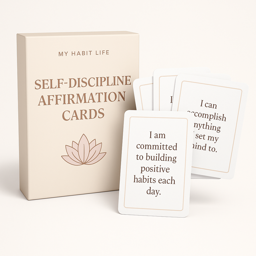 Self-Discipline Affirmation Cards