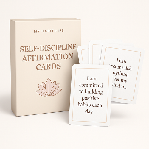 Self-Discipline Affirmation Cards